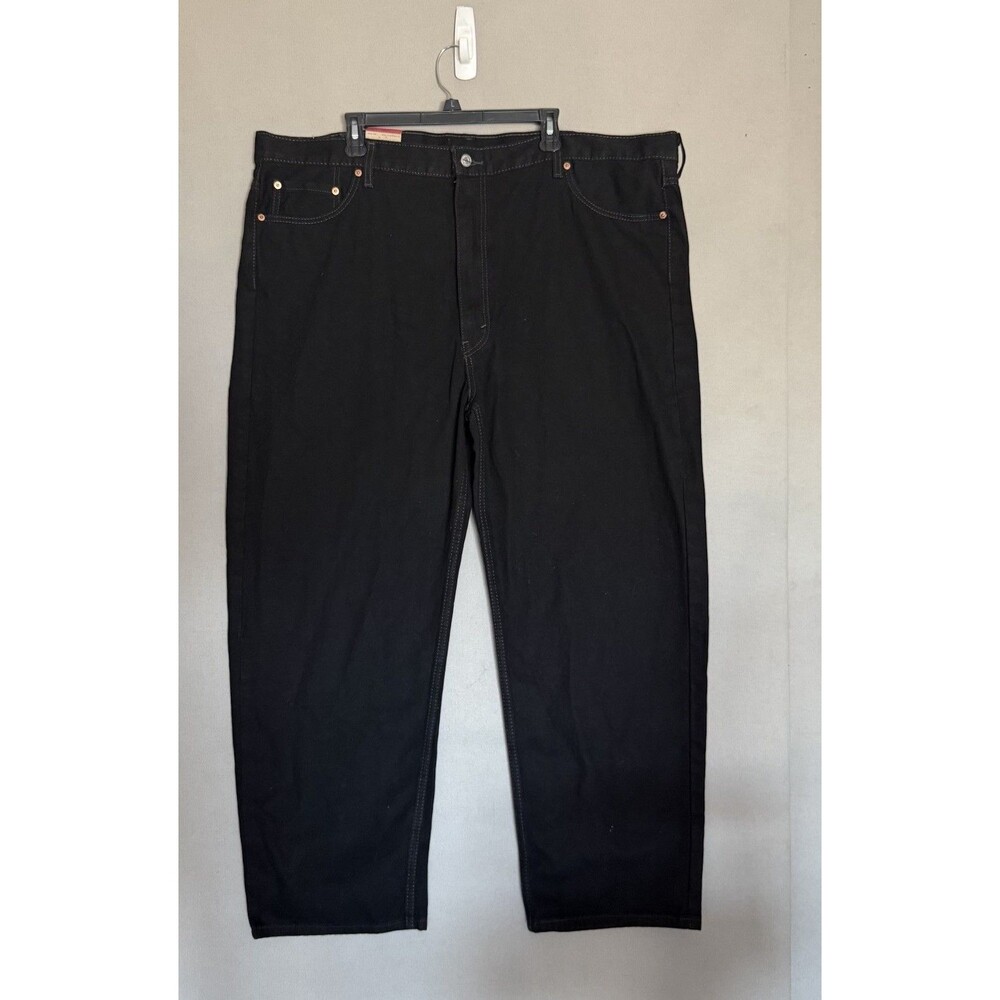NEW Levis 550 Jeans Mens 48x30 Relaxed Big And Tall Black Denim Baggy Cotton New